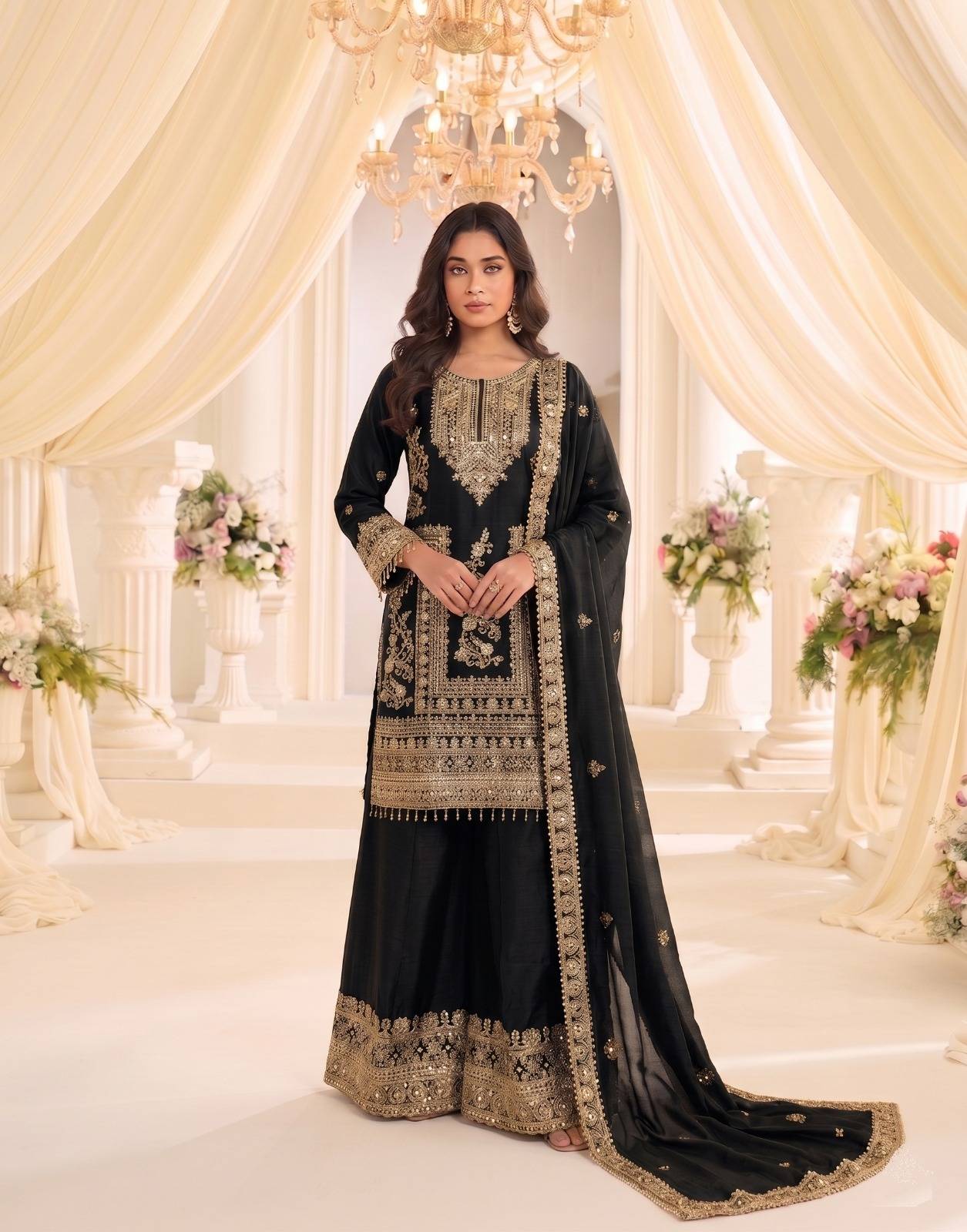 KB 3322 BY KB 3312 A TO 3312 B SERIES Indian occasional Heavy CHINON party wear dresses At Wholesale Price